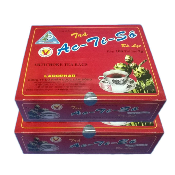 Combo 2 hộp Trà Atiso hộp 100 túi lọc