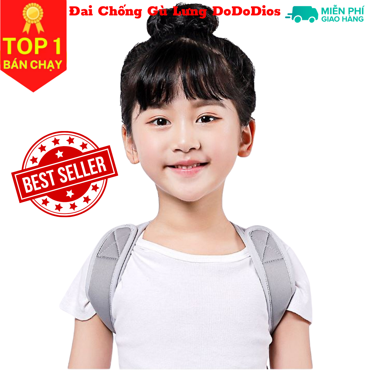 Đai chống gù lưng cho trẻ em cao cấp mi03 - Chính hãng DoDoDios