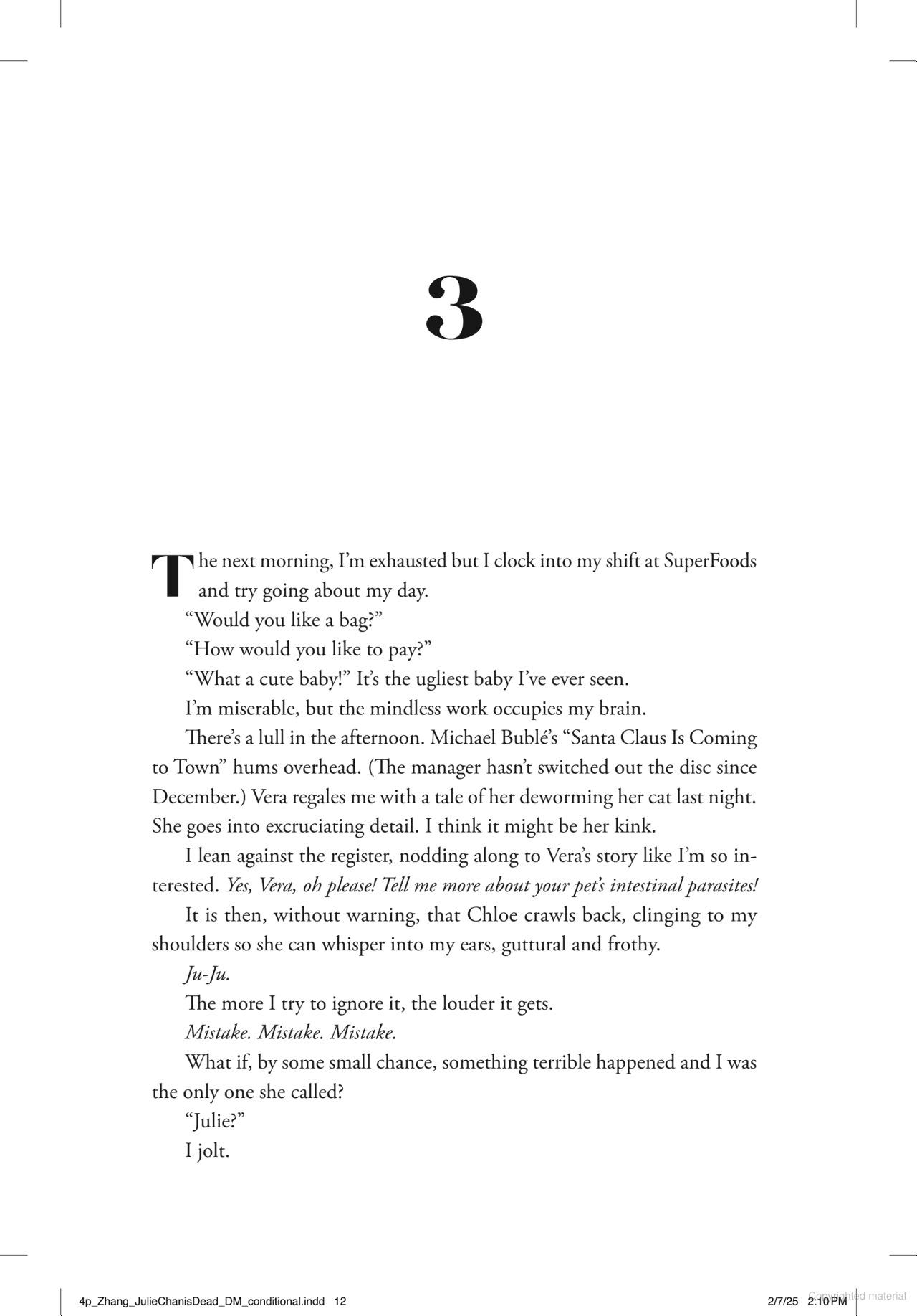 Sách ngoại văn: Julie Chan Is Dead