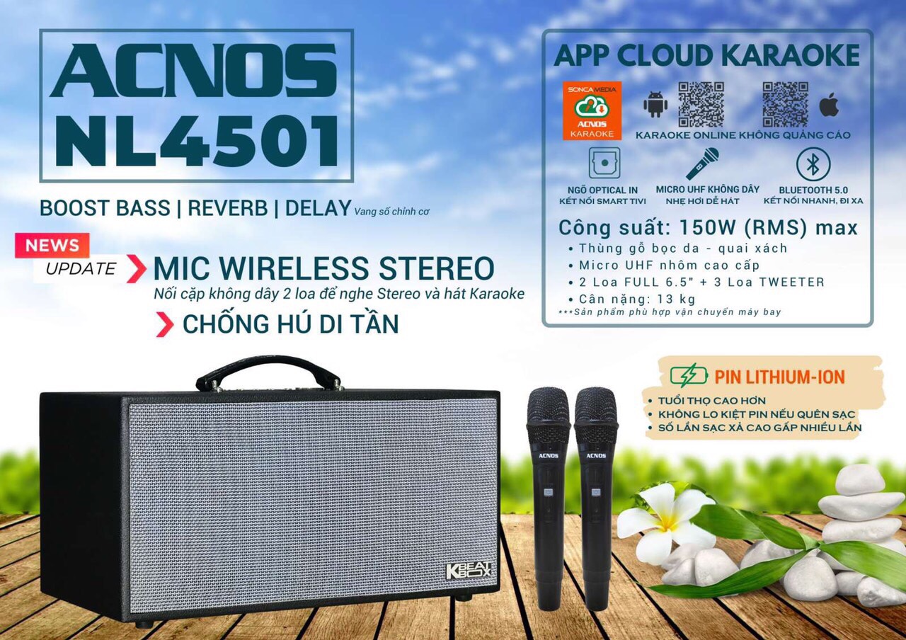 Loa kéo mini Acnos NL 4501 - Hàng Chính Hãng