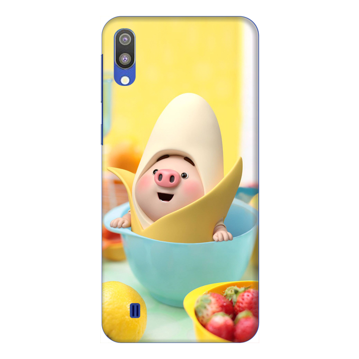 Ốp lưng dành cho điện thoại Samsung Galaxy M10 hình Heo Con và Trái Cây Mẫu 1 - Hàng chính hãng