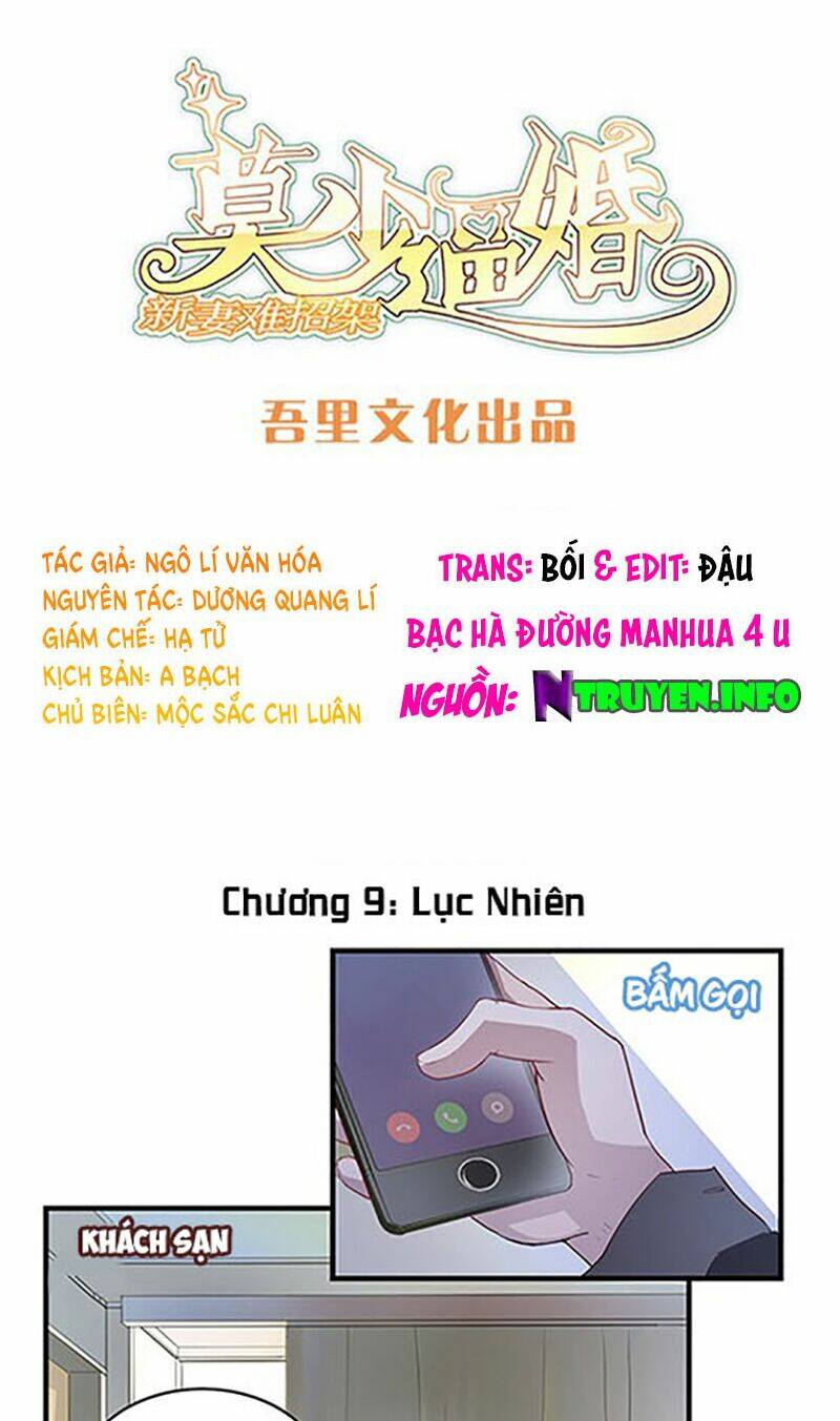 mạc thiếu bức hôn: vợ mới khó chống đỡ chapter 9 1