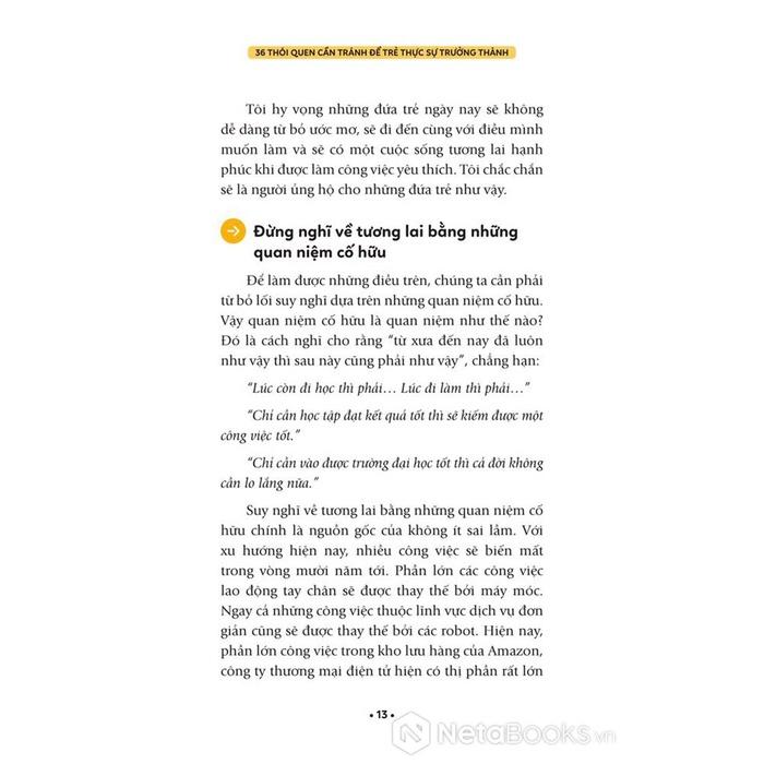 36 Thói Quen Cần Tránh Để Trẻ Thực Sự Trưởng Thành - Bản Quyền