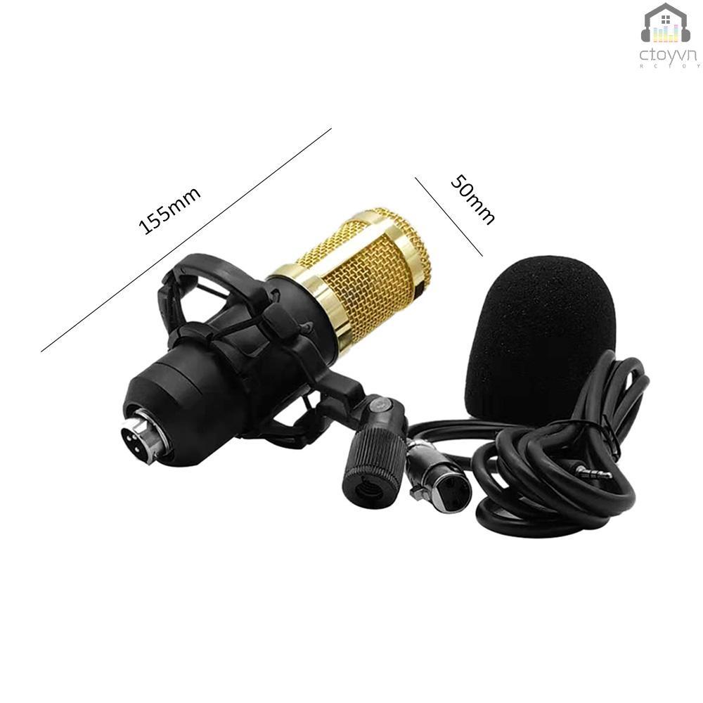Bộ micro thu âm BM800 độ nhạy cao cho điện thoại máy tính