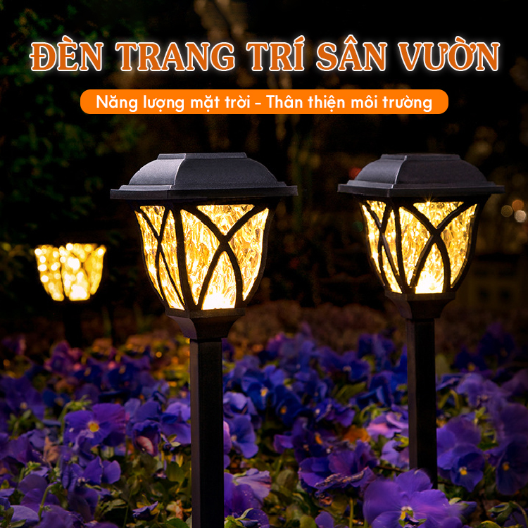 Đèn Trang Trí Năng Lượng Mặt Trời Cắm Đất, Trang Trí Quán Ăn, Quán Cà Phê, Nơi Công Cộng - DA3031
