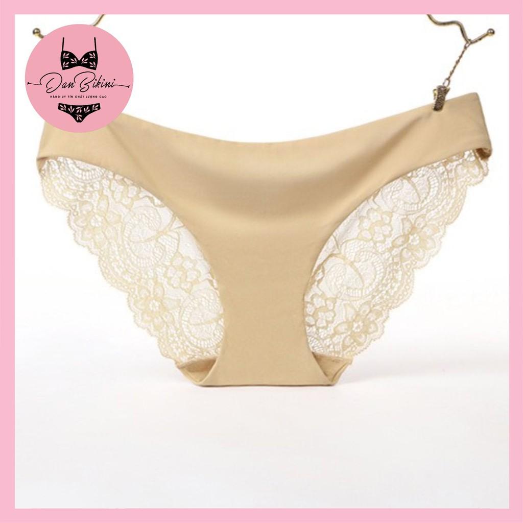 Quần Lót Nữ Đúc Su phối ren sexy gợi cảm thoáng mát kháng khuẩn mã 9085