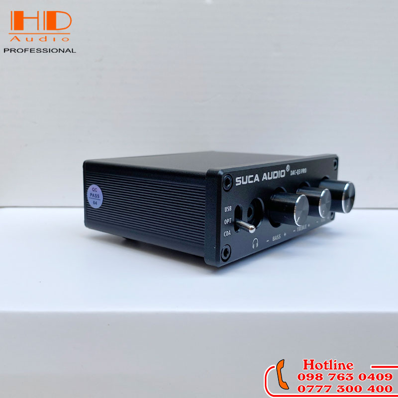 Giải Mã SUCA-AUDIO DAC Q3 Pro - Chip SA9123- Điều Chỉnh Bass-Treble- Hàng Chính Hãng