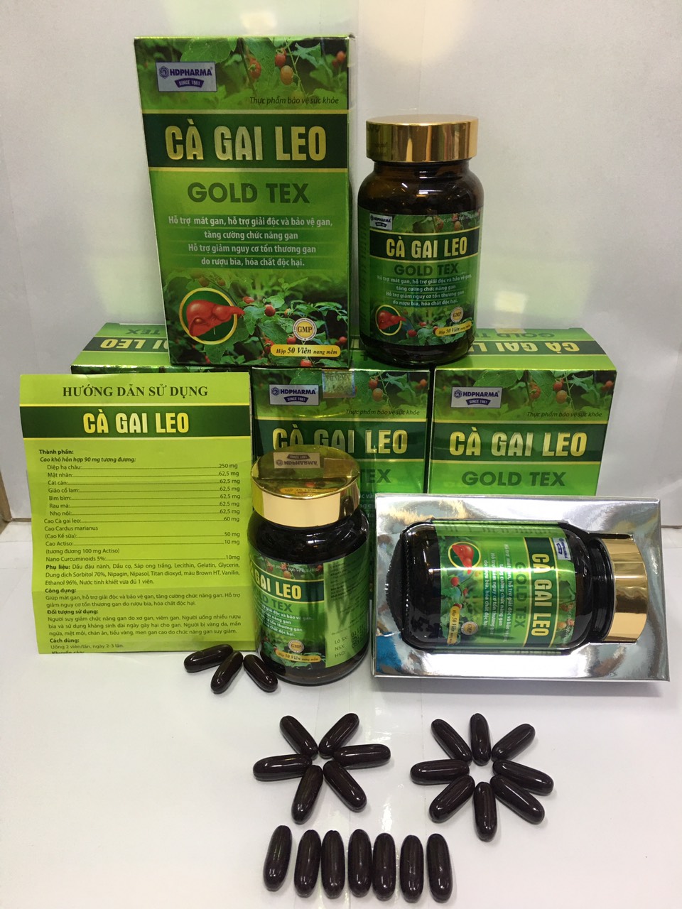 Bổ gan Cà Gai Leo thảo dược mát gan, giải độc gan - 50 viên