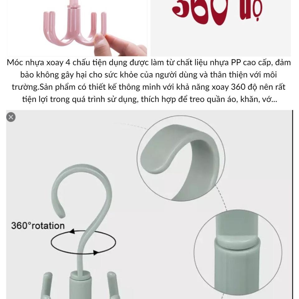 Móc nhựa xoay 360 độ