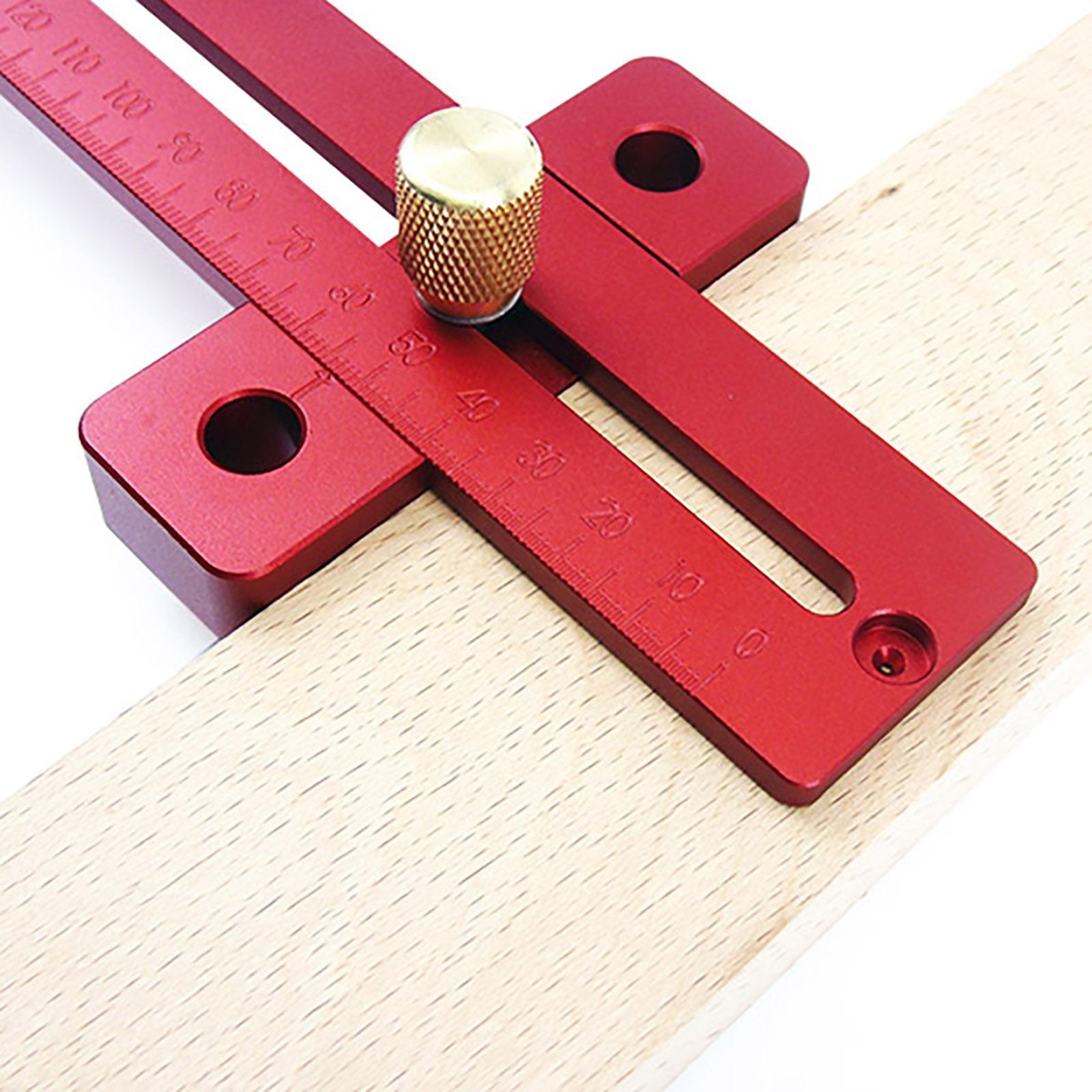 Precision Woodworking Scribe Ruler Gauge for Woodworking Measuring Carpenter