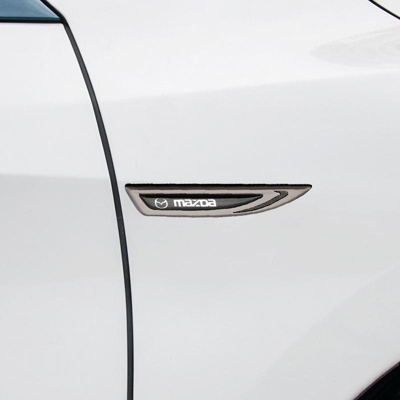 FENDER Bộ 2 Miếng Dán Trang Trí Chắn Bùn Xe Hơi Mazda Cx8 Rx8 Bt50 Cx7 Cx30