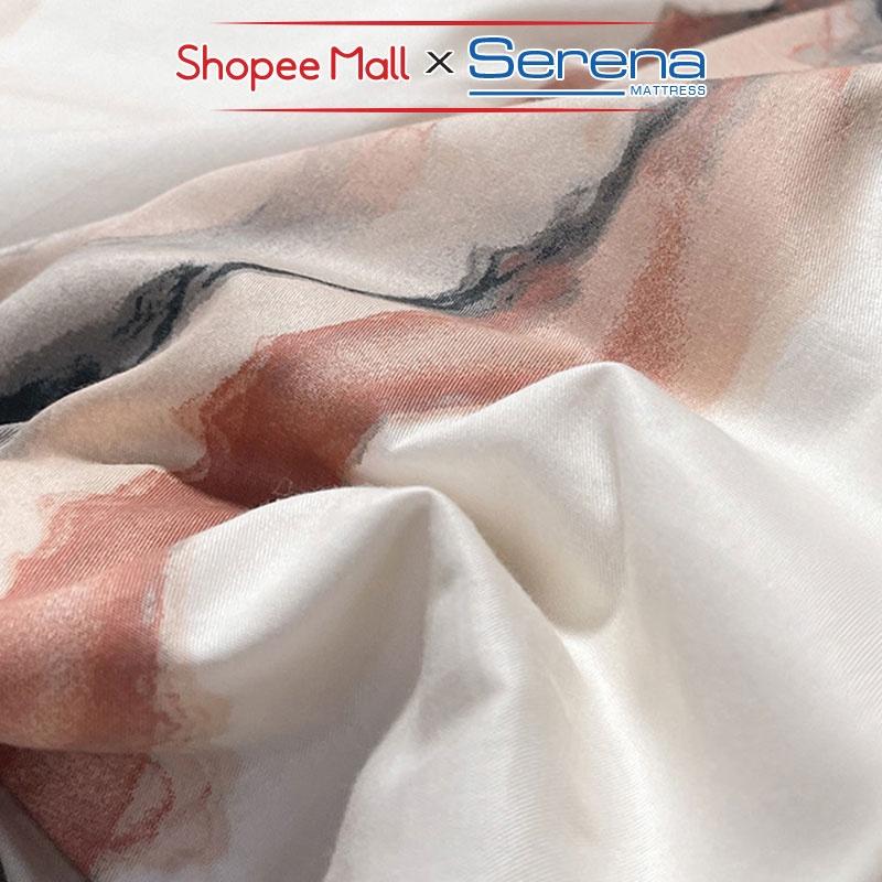 Chăn Ga Gối Nệm 5 Món Cotton Living SERENA Chính Hãng Bộ Ra Grap Gối Đệm Nệm Trải Phủ Bọc Giường Trần Bông Cao Cấp Full