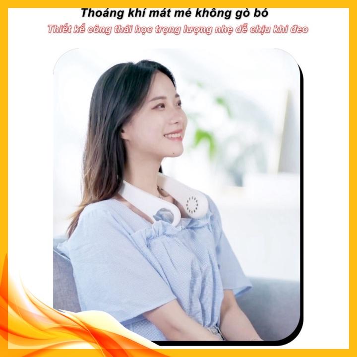 Quạt đeo cổ không cánh M6 bất chấp thời tiết ️