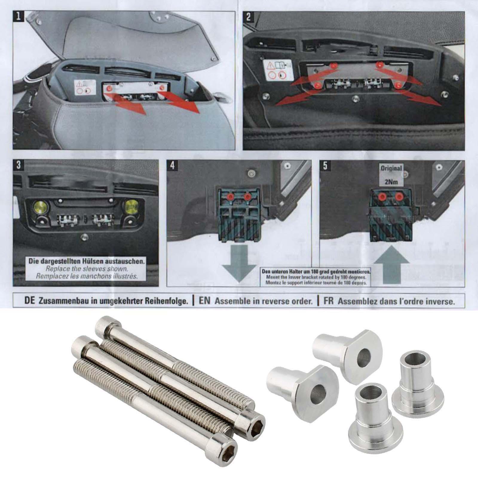 Motorcycle Backrest Docking Hardware Kit for   Replacement