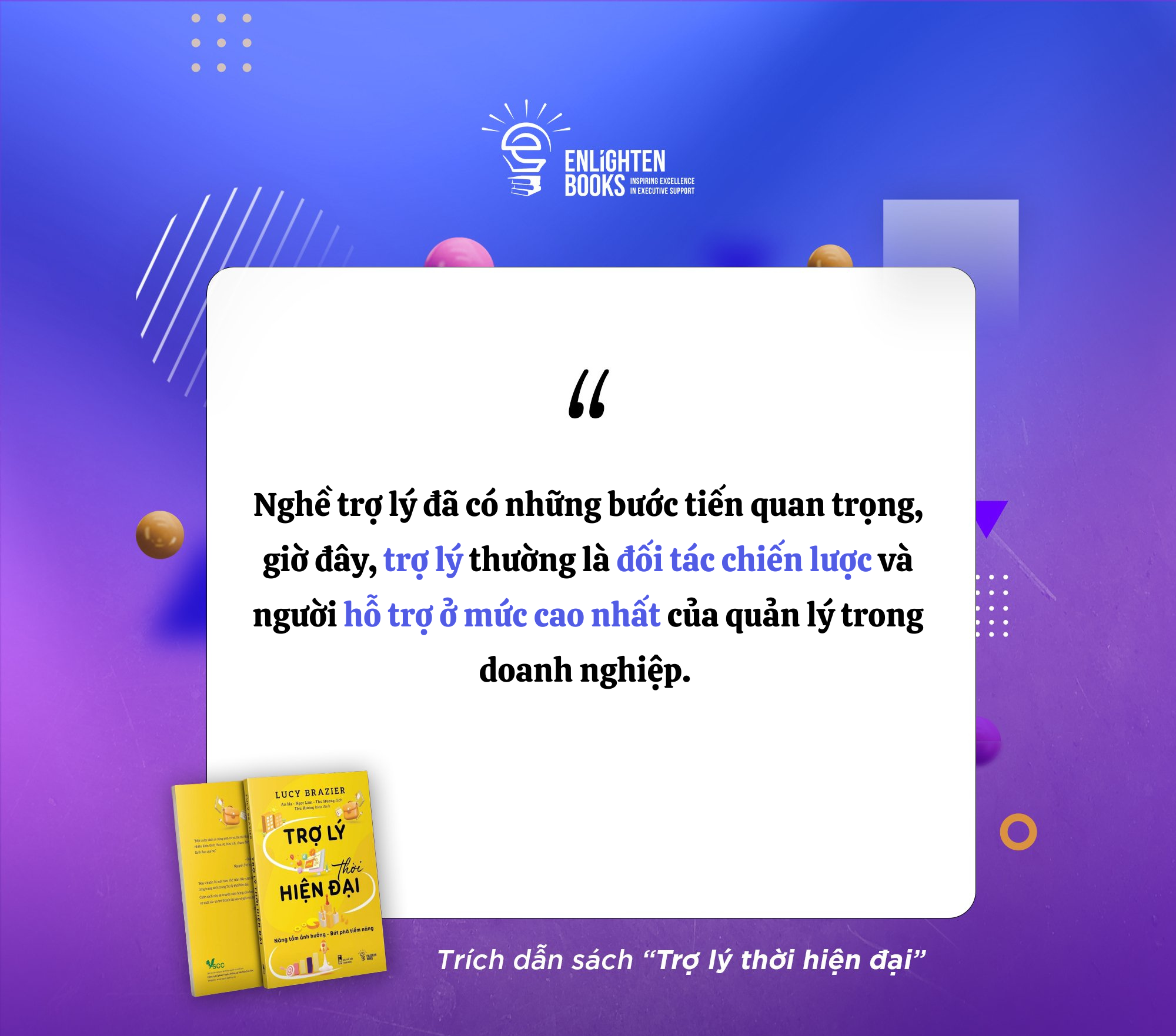 Sách TRỢ LÝ THỜI HIỆN ĐẠI - BÍ QUYẾT THÀNH CÔNG CHO NGƯỜI LÀM TRỢ LÝ &amp; CHUYÊN VIÊN HÀNH CHÍNH THỜI 4.0