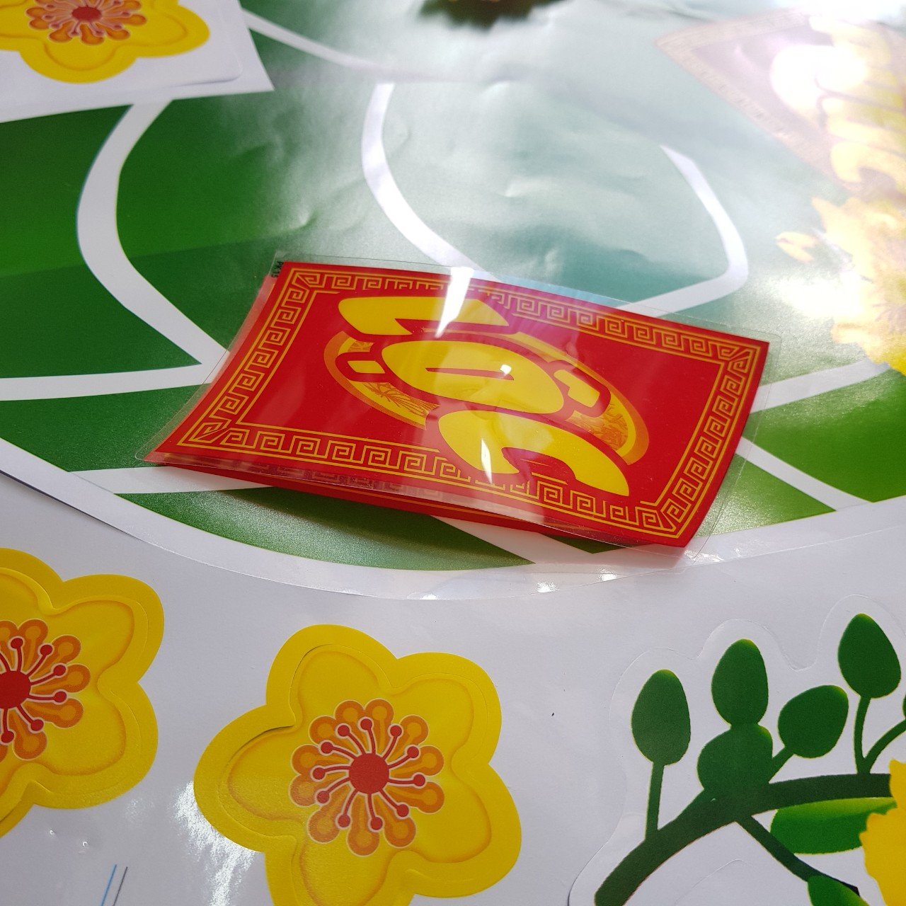 DECAL TRANG TRÍ HỌA TIẾT NỔI 3D HÌNH TRÁI DƯA HẤU