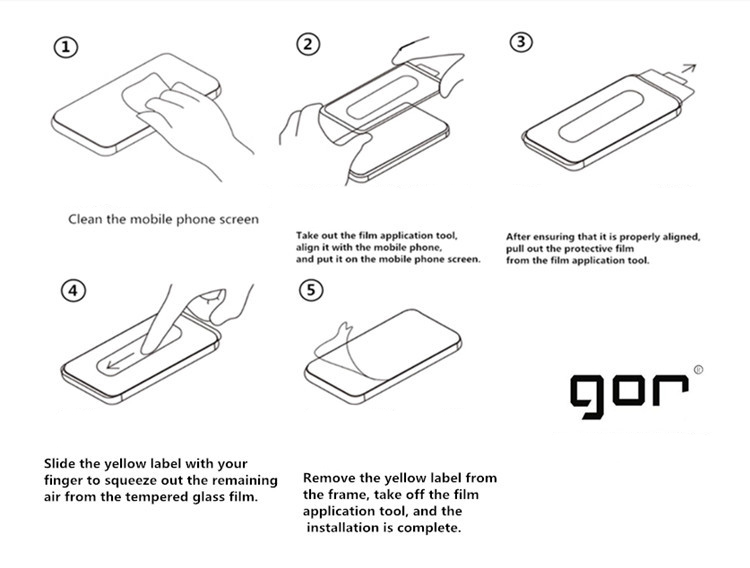 Kính Cường Lực AG Kính Mờ Chống Bám Vân Tay GOR cho iPhone 17 Pro Max - Hàng Chính Hãng