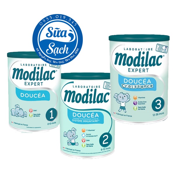 Sữa bột Modilac Pháp số 1, 2, 3 - 800g