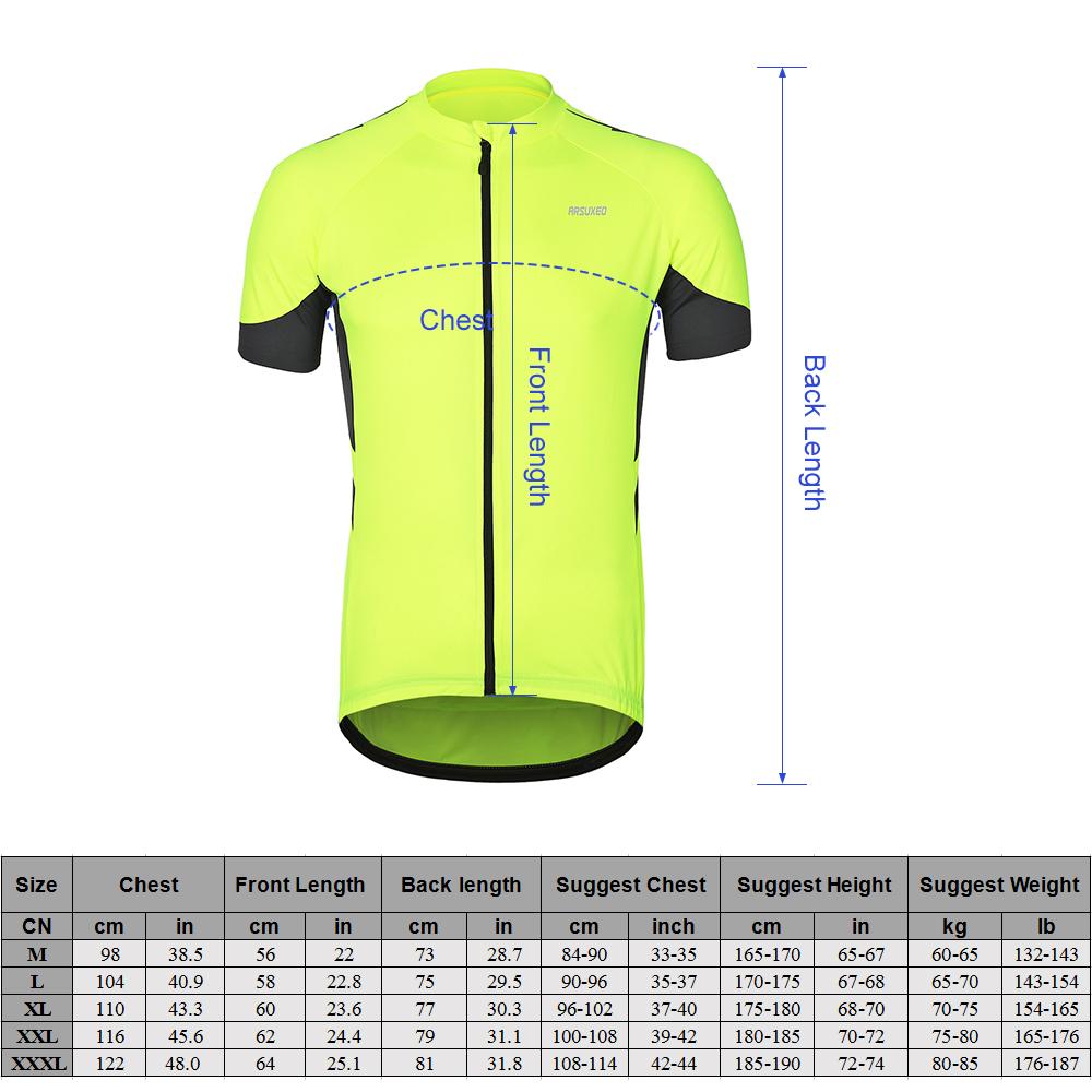 Áo Jersey Thể Thao Tay Ngắn Arsuxeo Cho Hoạt Động Đi Xe Đạp Leo Núi Mùa Hè