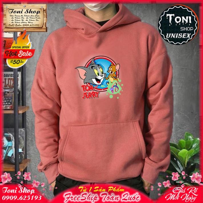 ÁO HOODIE TOM AND JERRY Nỉ Ngoại Cao Cấp - In Pet Siêu Bền Siêu Đẹp (HD6080 - Kèm Ảnh Thật) (TONI SHOP)