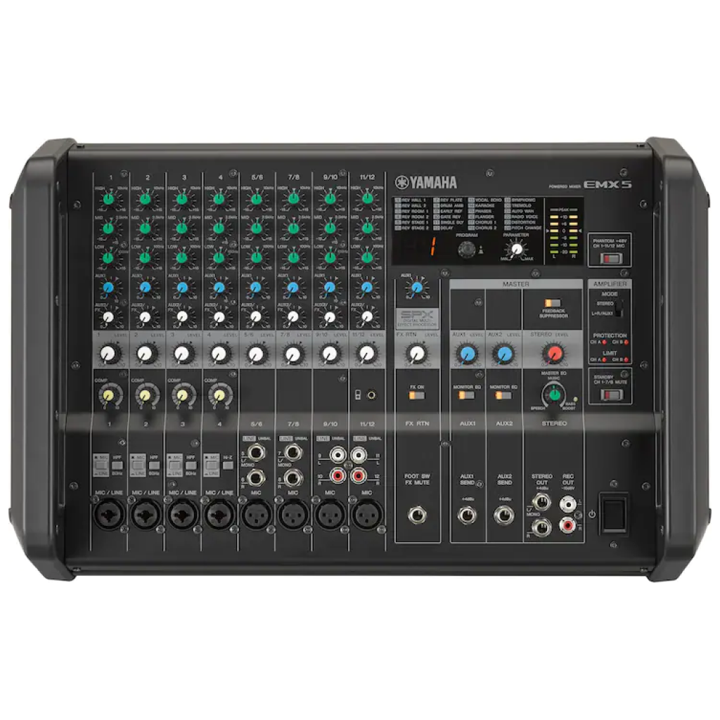 Power mixer Yamaha EMX5 - Mixer kèm công suất Yamaha EMX5 - Mixer Analog Yamaha EMX5 - HÀNG CHÍNH HÃNG