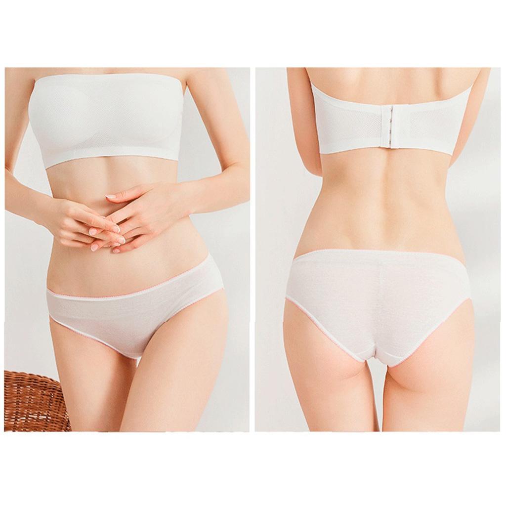 Pack of 5 Women Period Panties Dispoable Incontinence Underwear Cotton Breathable Travel Briefs