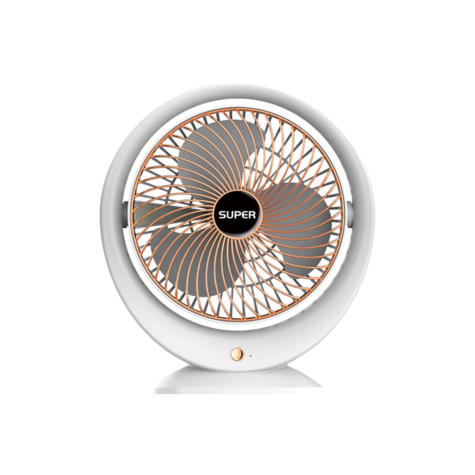 Desk Fan Mini USB Fan 180 Degrees Rotatable Rechargeable with 3 Speeds Removable Fan Cover Table Fan Personal Fan for Office Home Travel Car