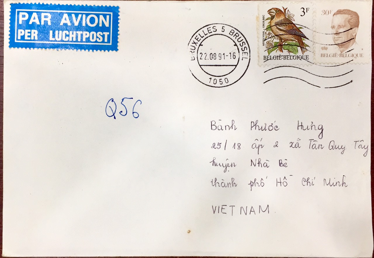 FDC Bì thư Bỉ thực gửi có tem và mộc