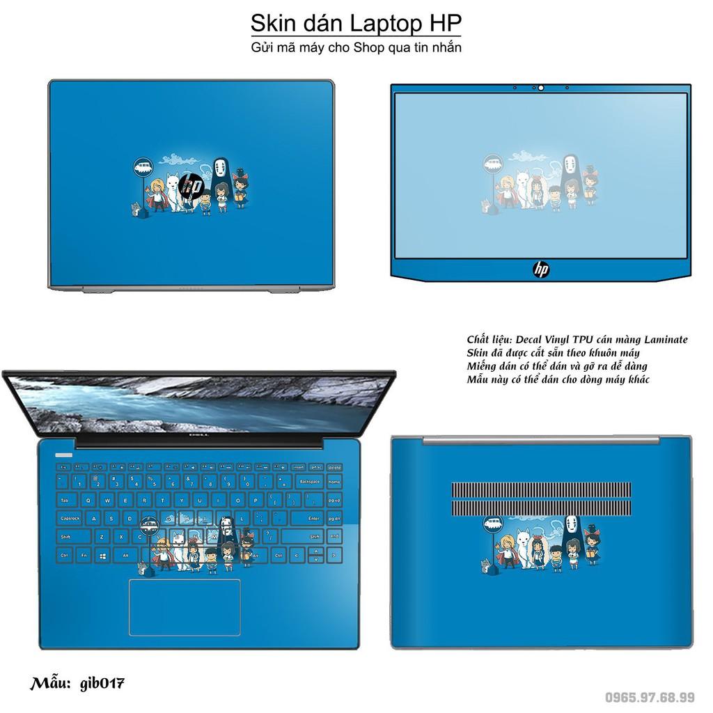 Skin dán Laptop HP in hình Ghibli image (inbox mã máy cho Shop)