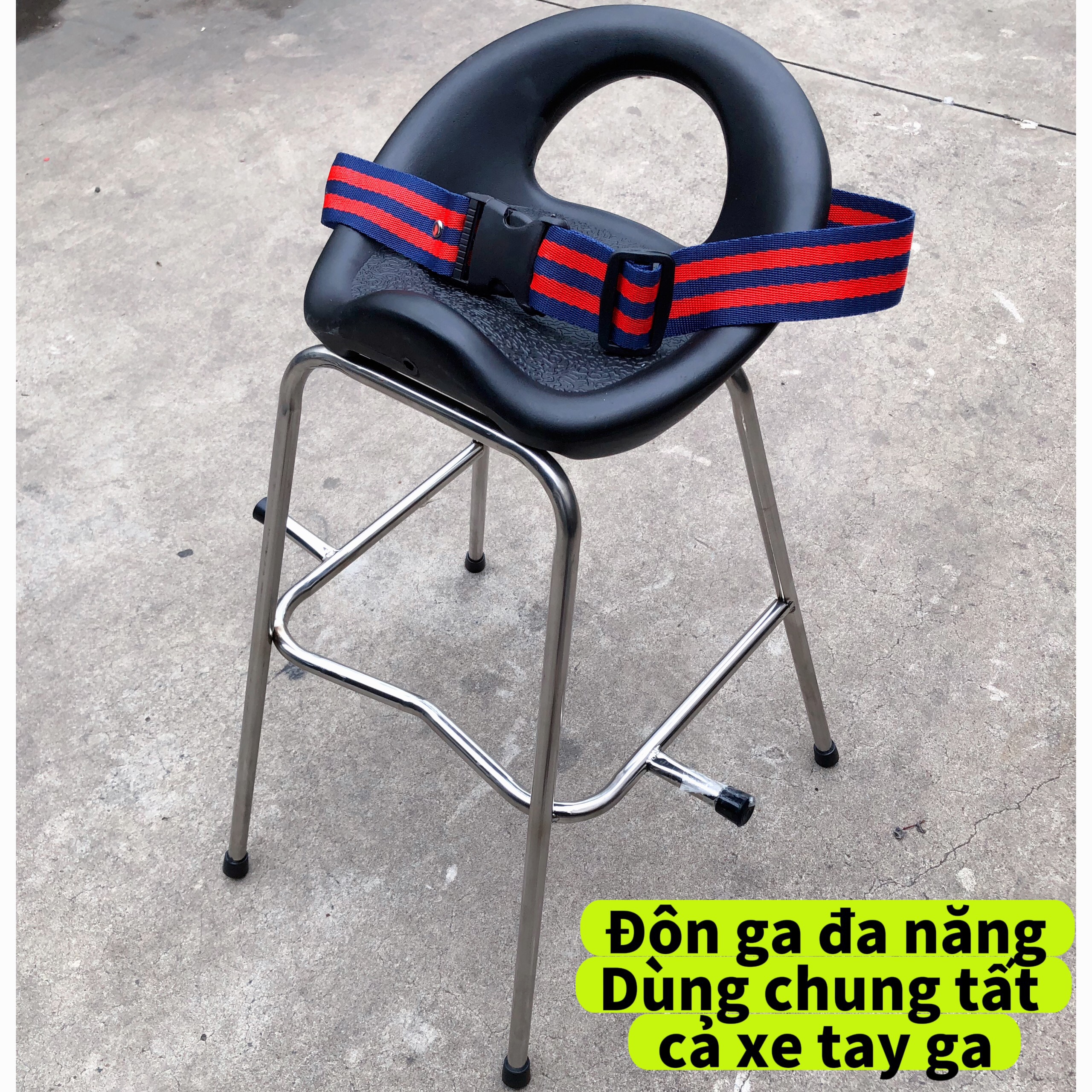 Ghế ngồi xe Nozza , GHẾ ĐÔN GA YÊN NHỰA CÓ DÂY ĐAI