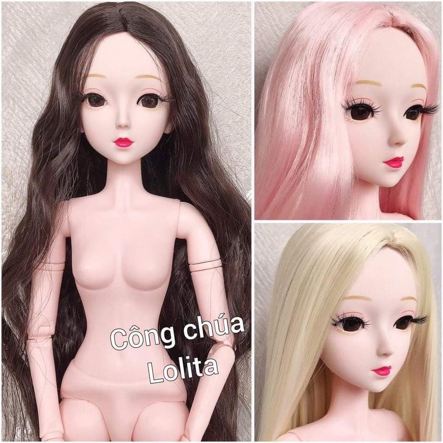 Búp Bê công chúa LOLITA Thay Được Tóc mô phỏng Búp Bê BJD