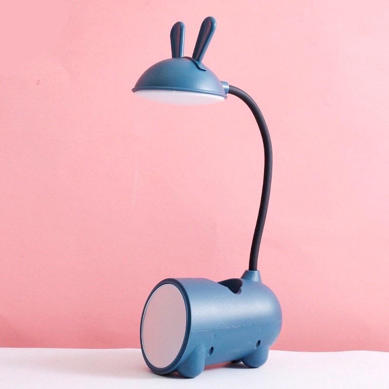Đèn Học Để Bàn Có Gương Soi Và Khe Để Điện Thoại