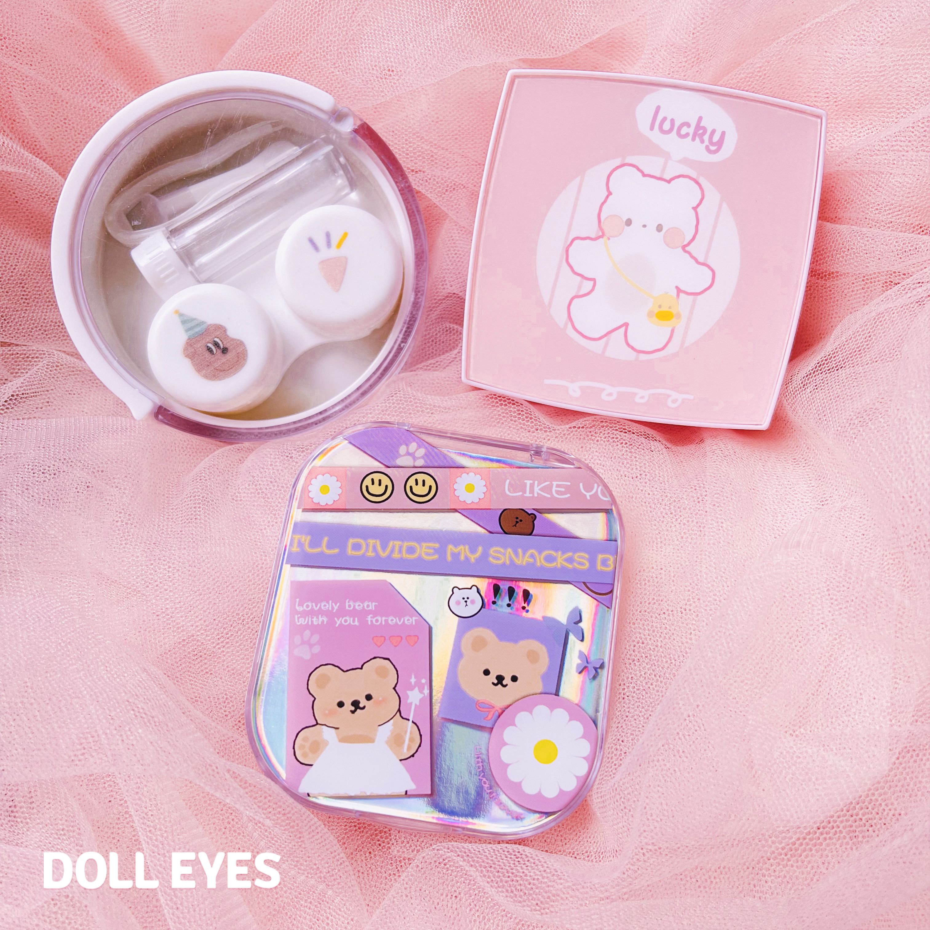 Hộp Dụng Cụ & Bảo Quản Kính Áp Tròng DOLL EYES