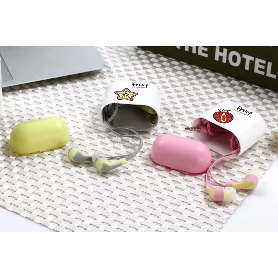 Tai nghe nhét tai Fruit Reet MC125 có hộp SIÊU Cute -Hàng chính hãng