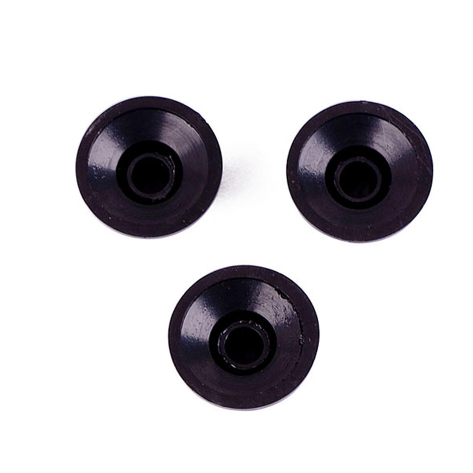 Black Guitar Bass Knobs Speed Control Knobs Volume Tone 6mm Shaft Pot Knob