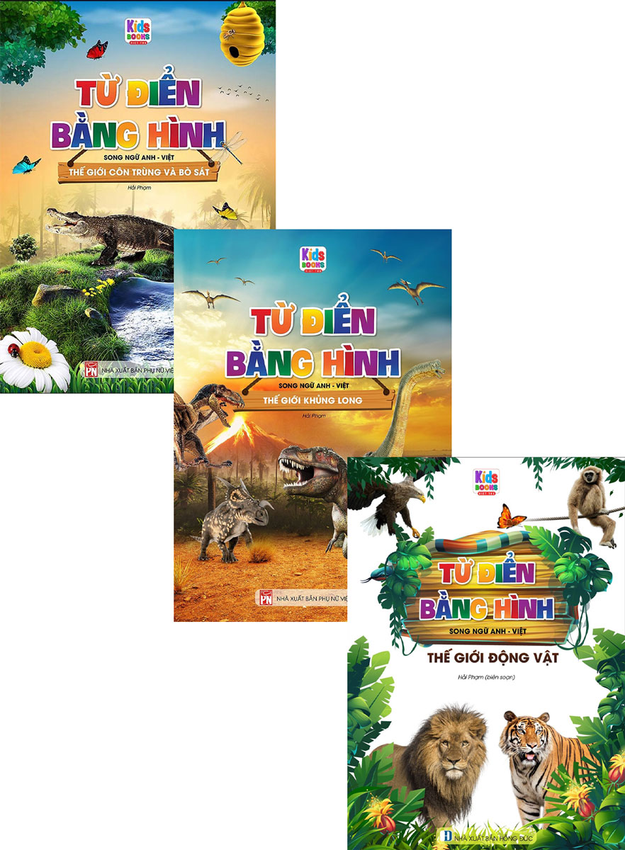 Combo 3 Cuốn Thế Giới Khủng Long - Động Vật - Côn Trùng Và Bò Sát _VT