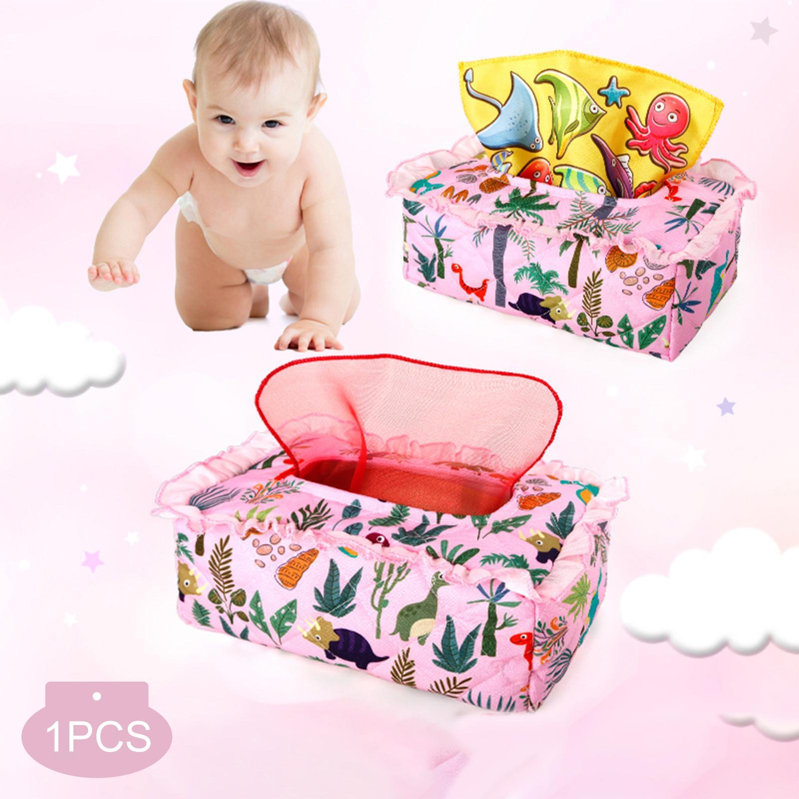 Baby Tissue Box Toys Educational Toys for Boys Girls 6-12 Months Baby Kids
