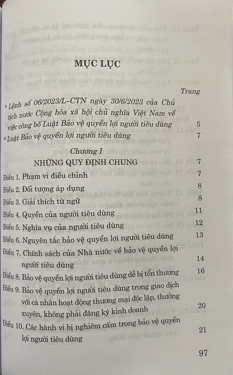 Luật Bảo Vệ Quyền Lợi Người Tiêu Dùng