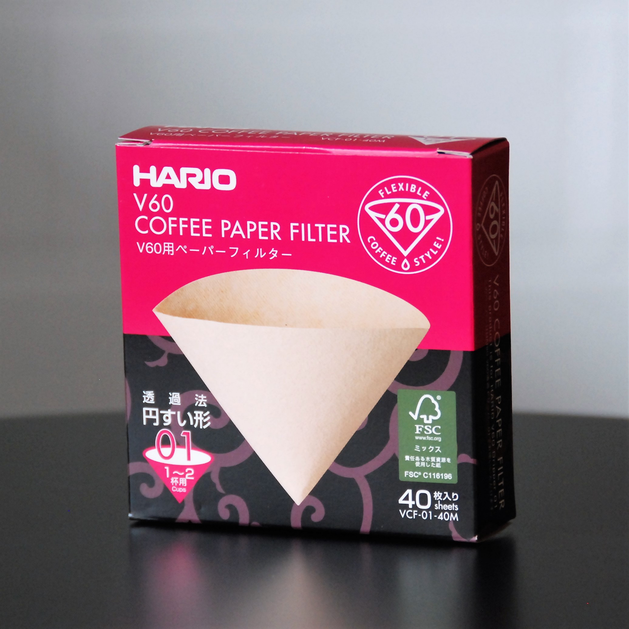 Túi Giấy Lọc Cà Phê Hario V60 Coffee Paper Filter - 1 cup - Mã VCF-01-40M