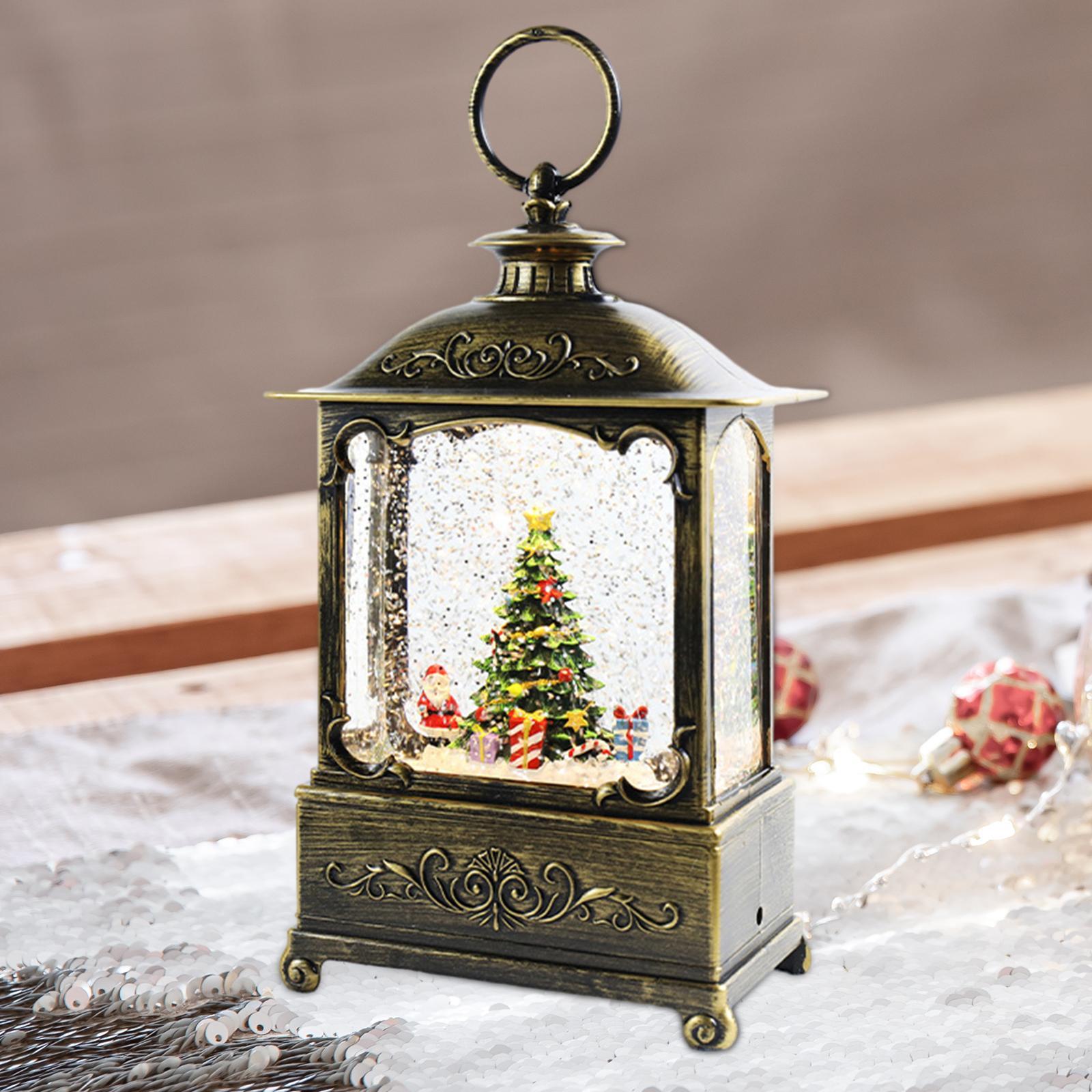 Christmas Music Box Lantern Christmas Ornament for Holiday Indoor Decoration