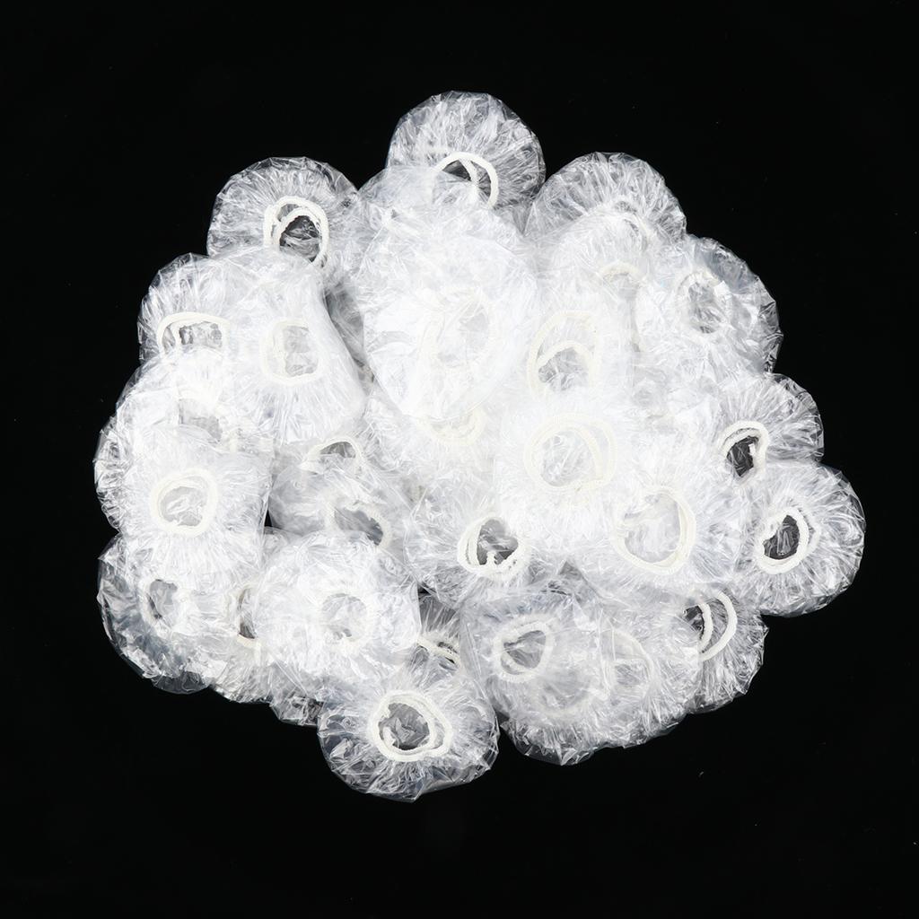100pcs Unisex Waterproof Bath Ear Protection Shower Earmuffs Ear Cover Caps Protects Ear from Water when Showering