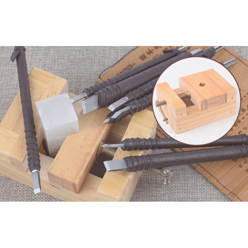 10x Wood Carving  Kit Stone Engraving Seal Lettering Tool for DIY Craft