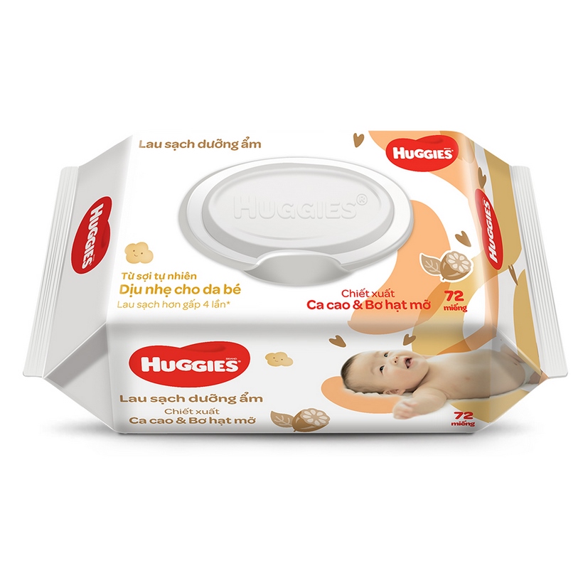 Khăn ướt huggies 72 miếng combo 4 gói