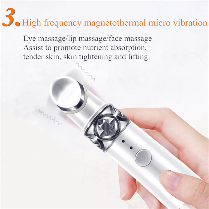 Máy massage mắt, môi, hỗ trợ phục hồi, chống lão hóa, chống thâm Eye Massager Anti Aging Lip Care LED Photon Therapy Device USB