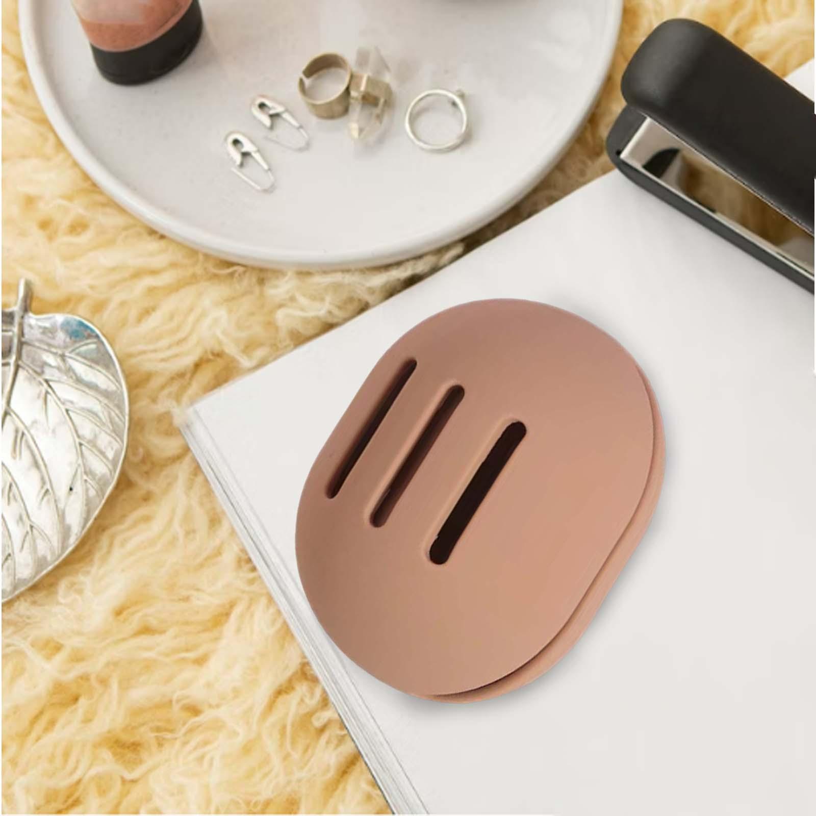 Silicone Make Up Blender Case Organizer Container Khaki