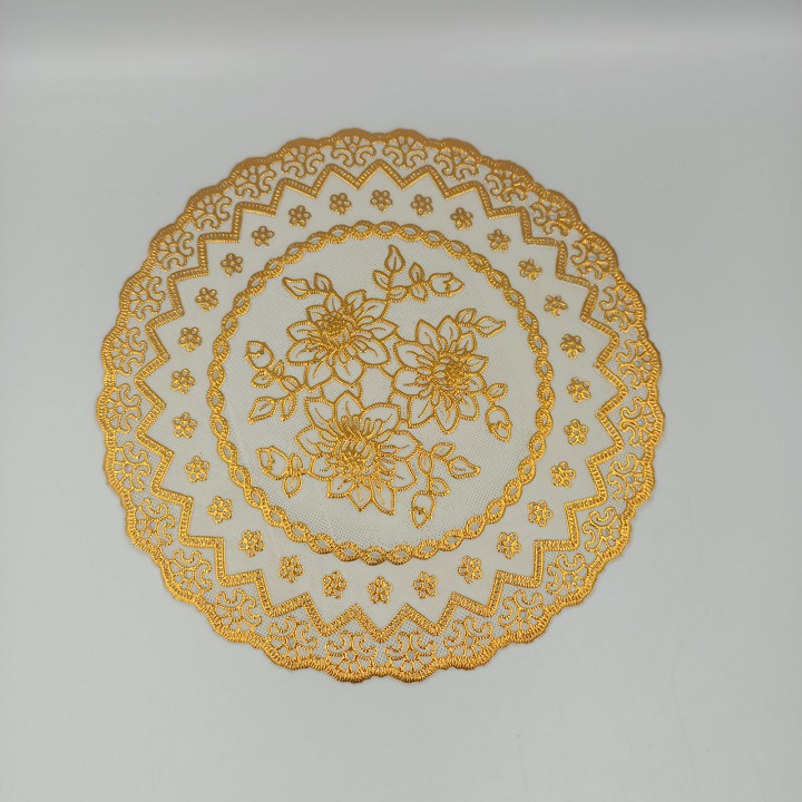 Tấm lót bàn ăn, lót lọ hoa, placemat, nhựa dẻo màu  vàng, xinh, rẻ, tiện lợi
