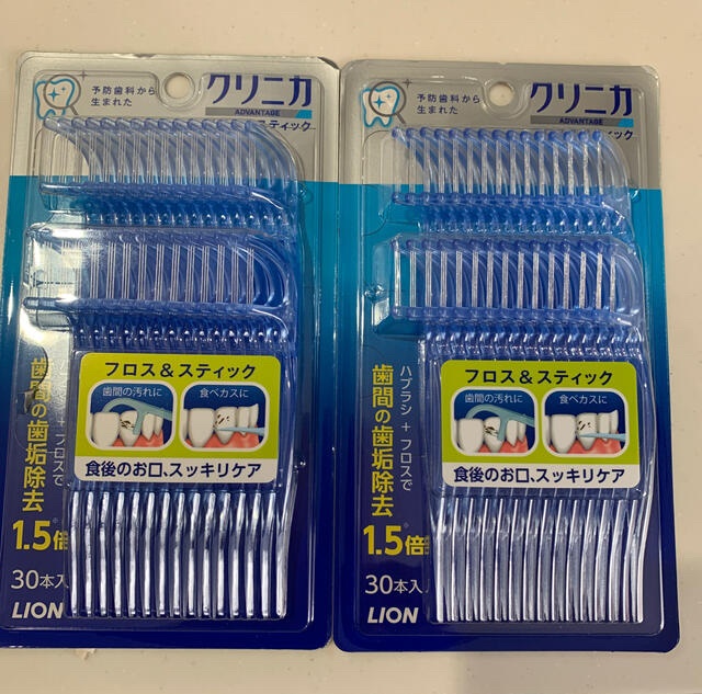 Hộp 30 chiếc tăm chỉ nha khoa an toàn Lion Clinica Floss hàng nhập khẩu trực tiếp từ Nhật Bản #101614