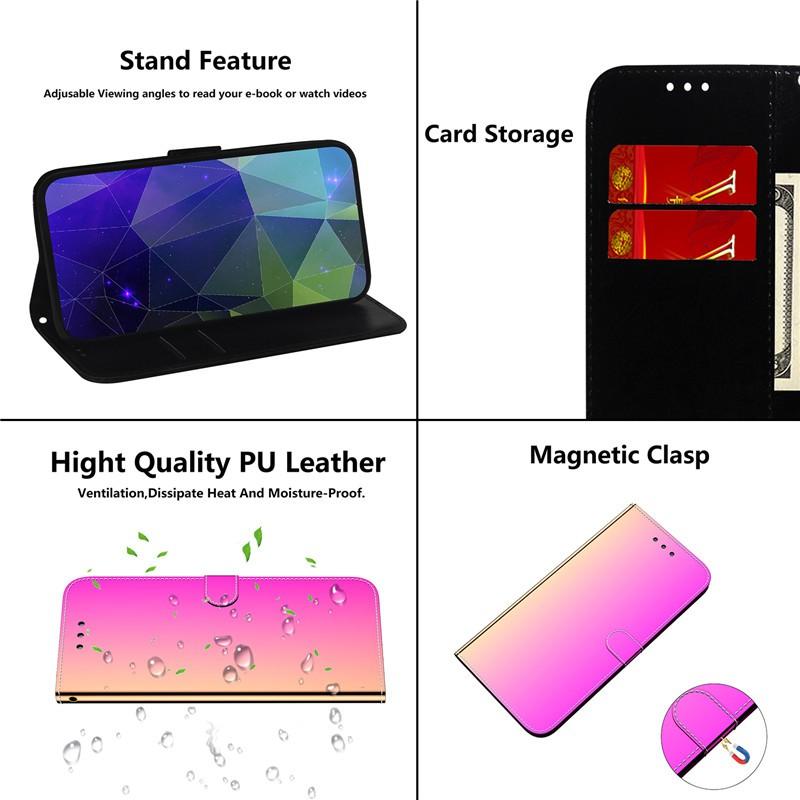 Bao Da Tráng Gương Thời Trang Sang Trọng Cho Samsung Galaxy S10 S9 S8 Plus S10E A70E