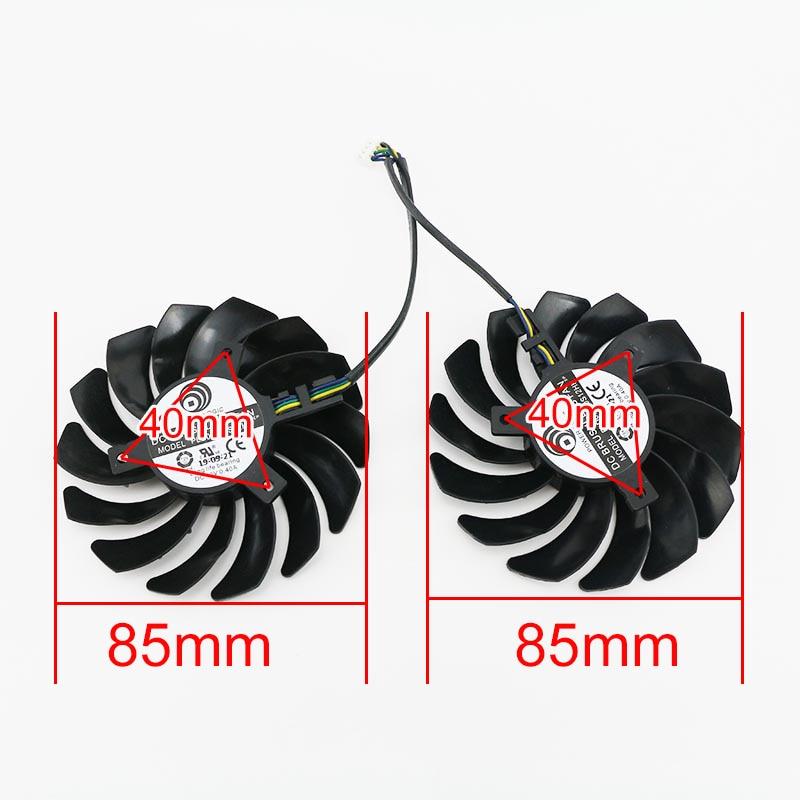 Bộ 2 Quạt Tản Nhiệt Mới 85mm Pld09210S12Hh 4pin Cho Gtx 1660 Gtx1660Ti Gtx 1650 4g