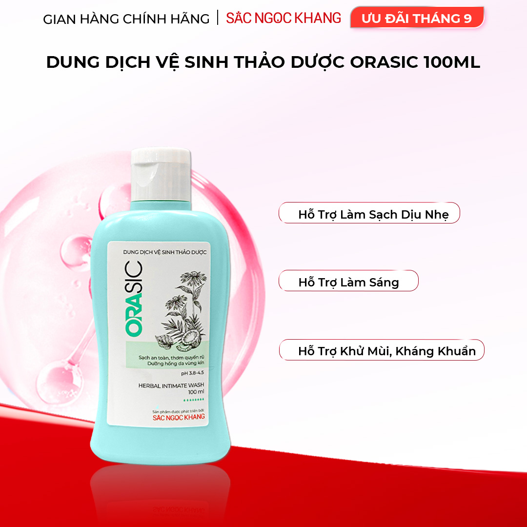 Dung dịch vệ sinh Orasic (100ml) kháng khuẩn thiên nhiên